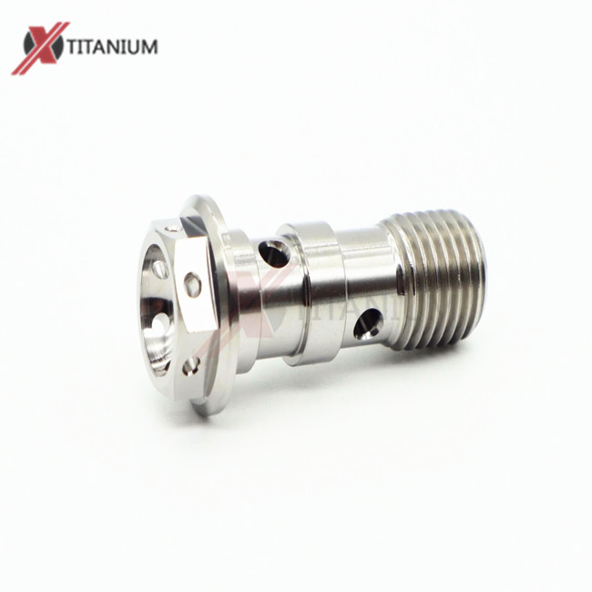 Titanium Alloy Double Hole Exhaust Nippe Screws M10